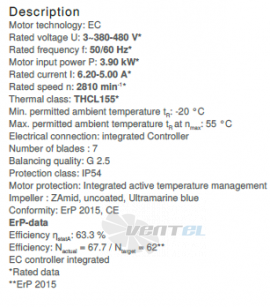 Вентилятор Ziehl-abegg RH40C-ZID.GG.CR 3ф 380V цены, каталоги, прайсы
