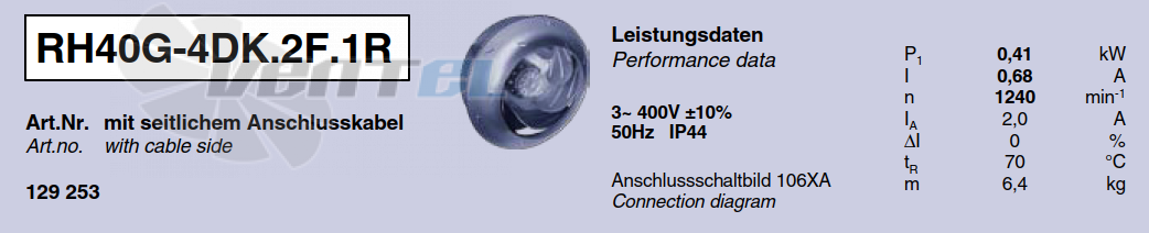 Характеристики Ziehl-abegg RH40G-4DK.2F.1R