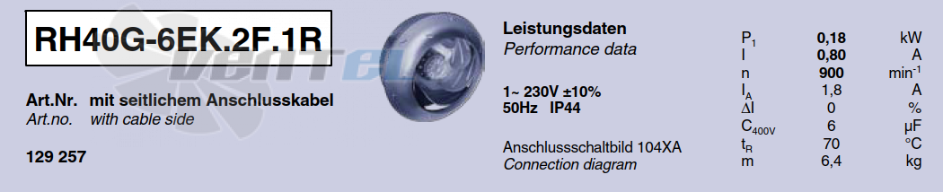 Характеристики Ziehl-abegg RH40G-6EK.2F.1R