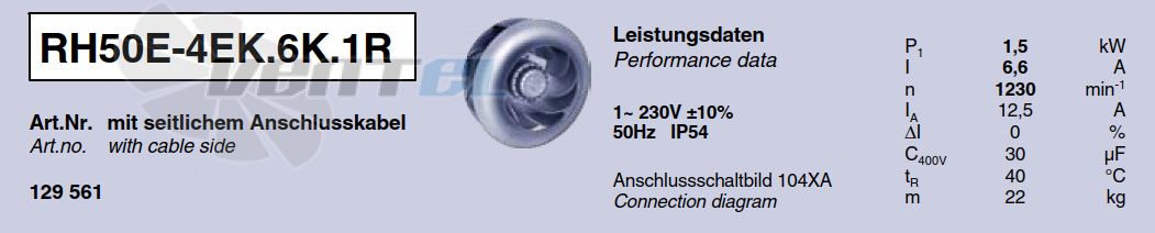 Характеристики Ziehl-abegg RH50E-4EK.6K.1R