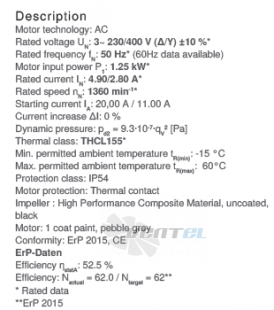 Вентилятор Ziehl-abegg RH50V-4DK.6K.1R цены, каталоги, прайсы