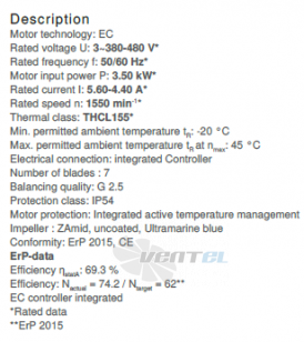 Вентилятор Ziehl-abegg ER56C-ZIK.GG.CR 3ф 380V цены, каталоги, прайсы