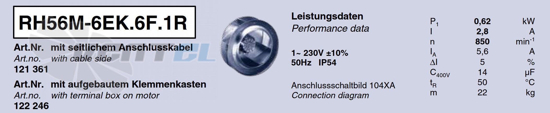 Характеристики Ziehl-abegg RH56M-6EK.6F.1R