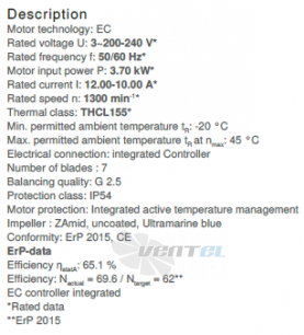 Вентилятор Ziehl-abegg ER63C-ZID.GL.CR 3ф 220V цены, каталоги, прайсы
