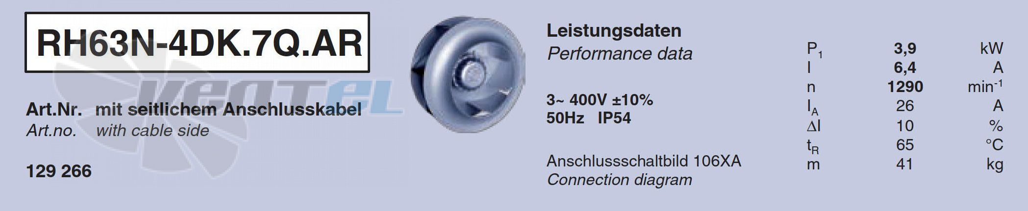 Характеристики Ziehl-abeggRH63N-4DK.7Q.AR