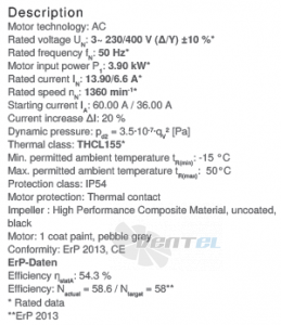 Вентилятор Ziehl-abegg RH63V-4DK.7Q.1R цены, каталоги, прайсы