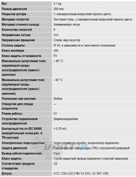 вентилятор W2E200-HH38-01 цена