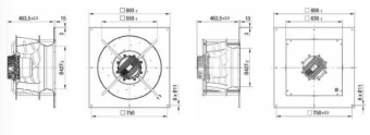 Вентилятор Ebmpapst R3G630-AA12-13  центробежный EC